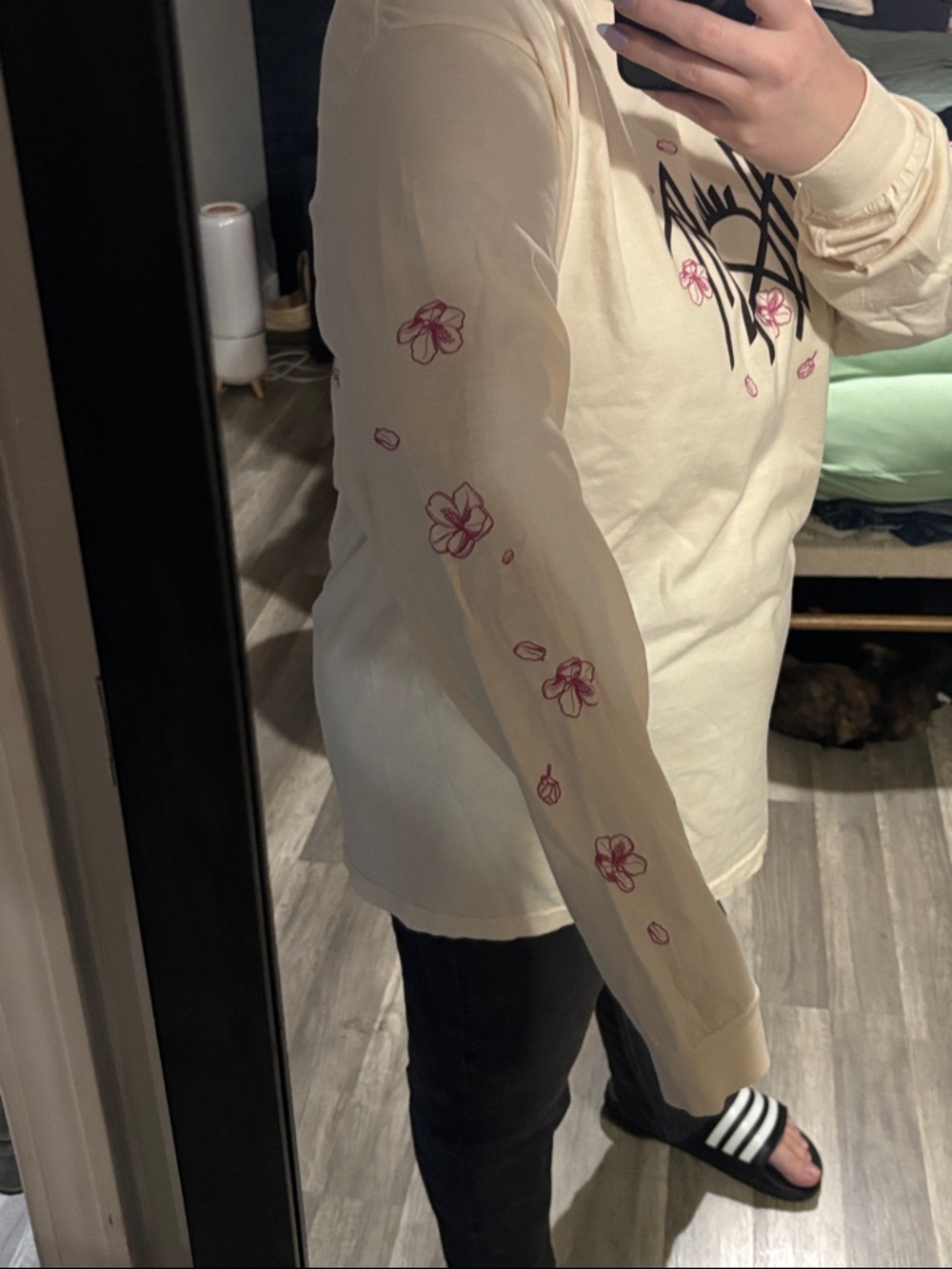 Sleep Token 'Even In Arcadia Tour' Long Sleeve Tee - Cream & Pink - Picture 4 of 8